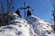 Alla piccola croce di cima Podona (1228 m) e alla grande croce dell’anticima (1183 m) da Salmezza l’8 marzo 2018 -  FOTOGALLERY